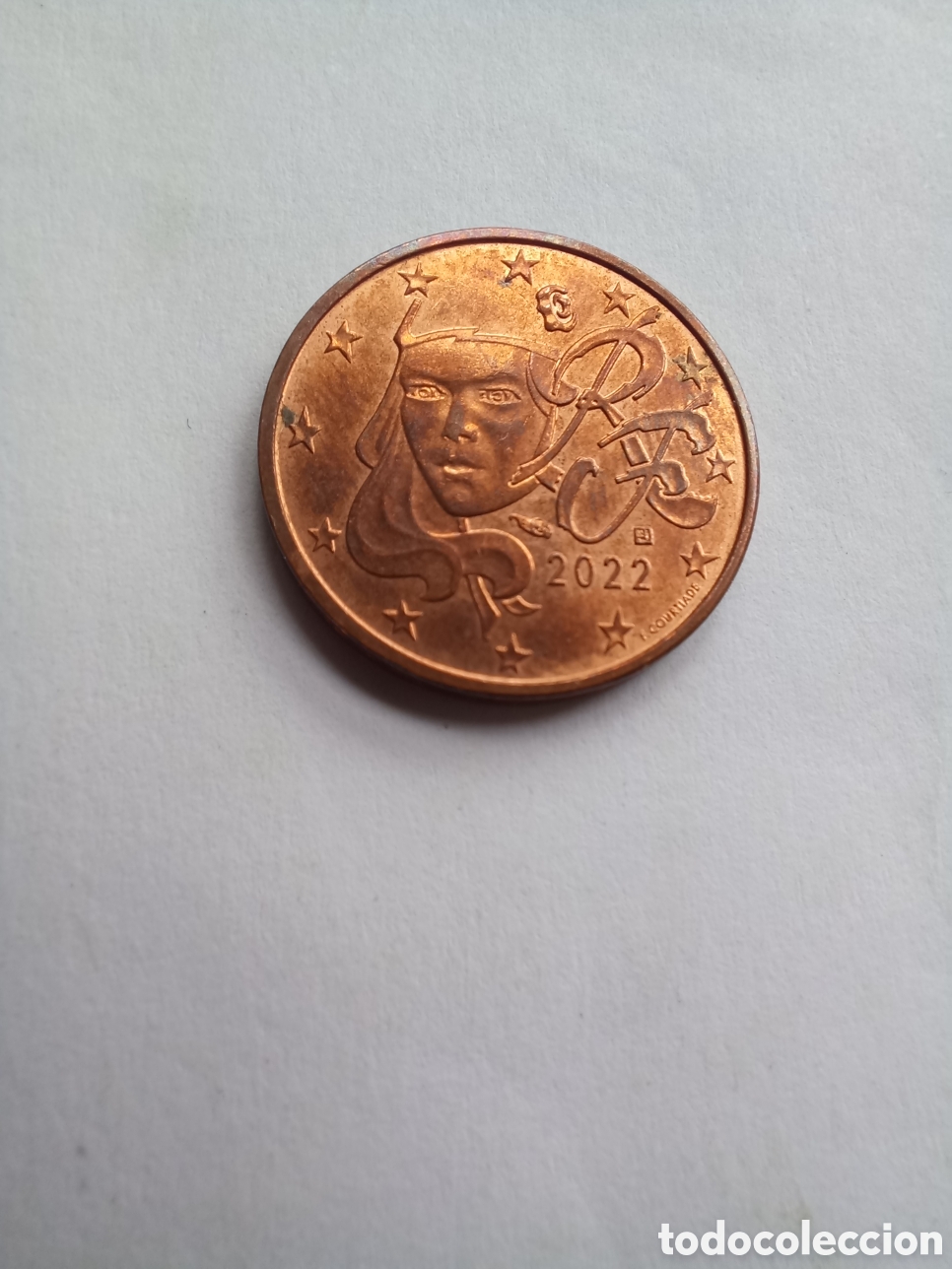 Euros: MONEDA 2 C&Eacute;NTIMOS DE EURO FRANCIA - A&Ntilde;O 2022 (C&Eacute;RES)