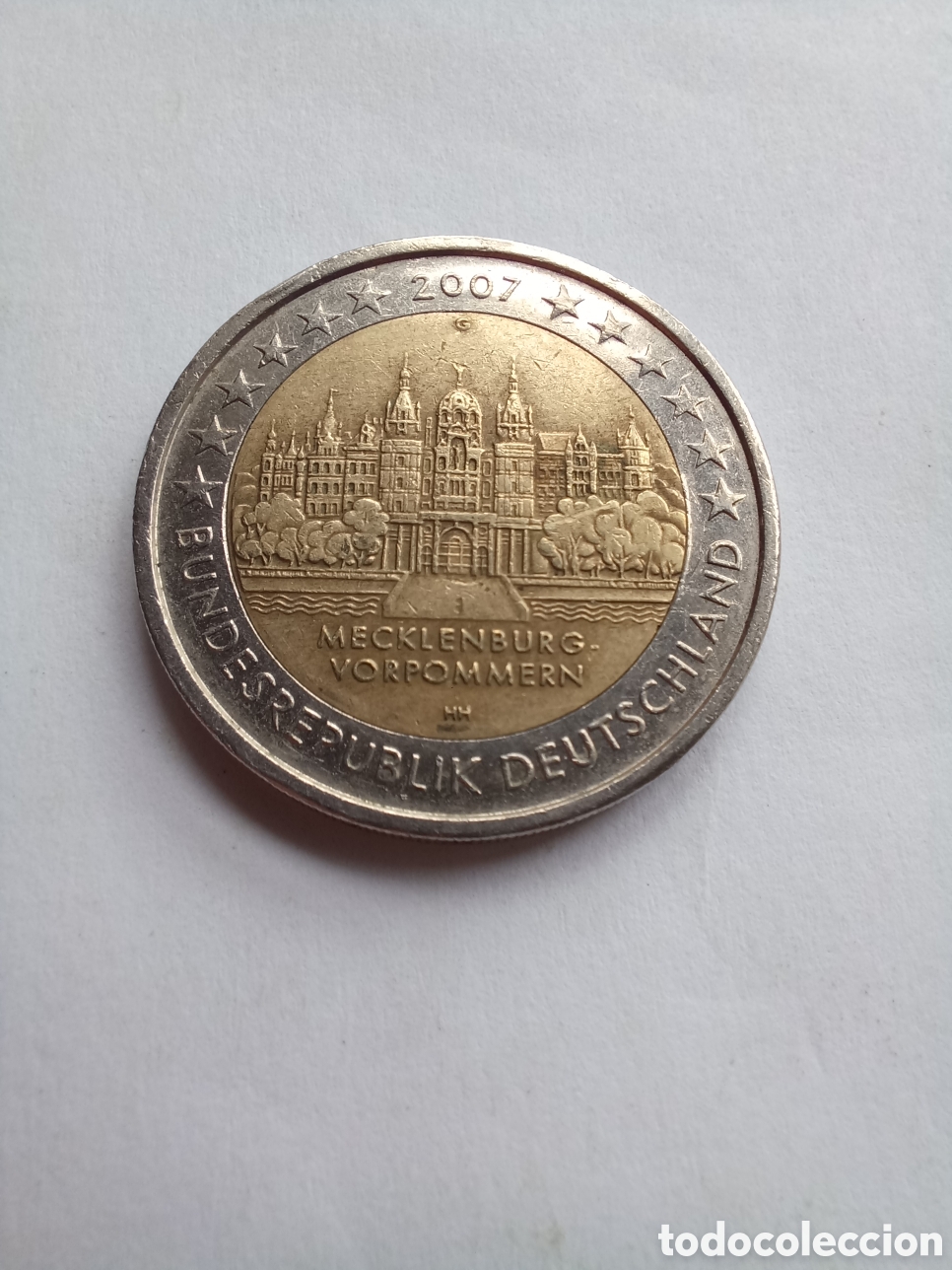 Euros: MONEDA 2 EUROS CONMEMORATIVOS ALEMANIA - A&Ntilde;O 2007, CECA G (MECKLEMBURGO POMERANIA)