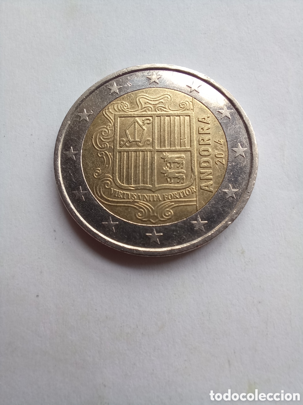 Euros: MONEDA 2 EUROS ANDORRA - A&Ntilde;O 2024 (ESCUDO DE ANDORRA)
