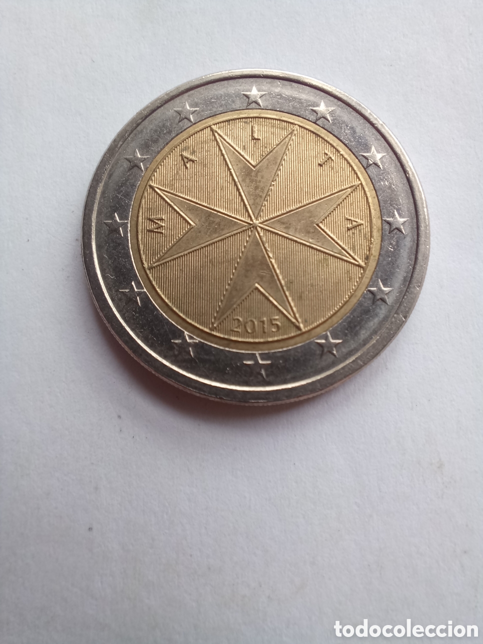 Euros: MONEDA 2 EUROS MALTA - A&Ntilde;O 2015 (CRUZ MALTESA)