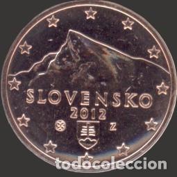 Euros: Slovakia 5 Cent 2012 Uncirculated UNC