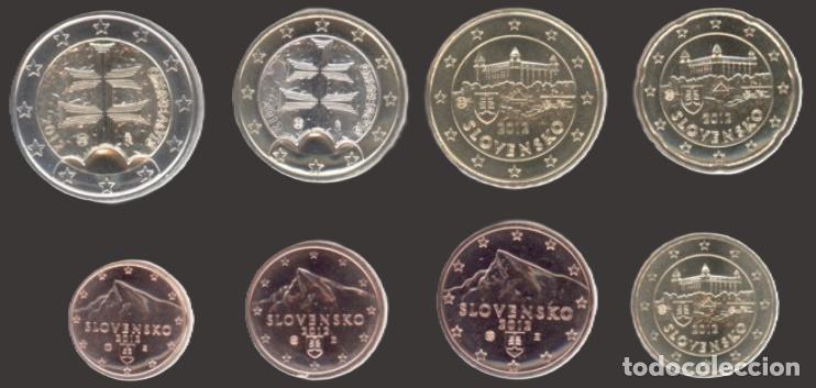 Euros: Slovakia all 8 coins 2012 Uncirculated UNC