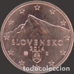Euros: Slovakia 5 Cent 2014 Uncirculated UNC