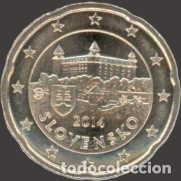 Euros: Slovakia 20 Cent 2014 Uncirculated UNC