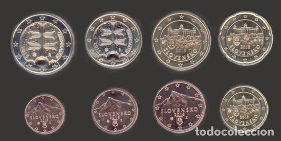 Euros: Slovakia all 8 coins 2015 Uncirculated UNC