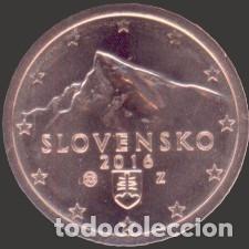 Euros: Slovakia 2 Cent 2016 Uncirculated UNC