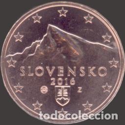Euros: Slovakia 5 Cent 2016 Uncirculated UNC