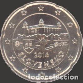 Euros: Slovakia 20 Cent 2016 Uncirculated UNC