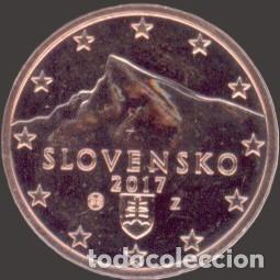 Euros: Slovakia 5 Cent 2017 Uncirculated UNC