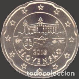Euros: Slovakia 20 Cent 2018 Uncirculated UNC