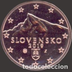 Euros: Slovakia 5 Cent 2019 Uncirculated UNC