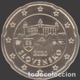 Euros: Slovakia 20 Cent 2020 Uncirculated UNC