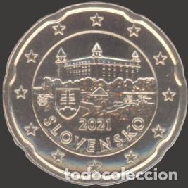 Euros: Slovakia 20 Cent 2021 Uncirculated UNC