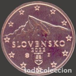 Euros: Slovakia 5 Cent 2022 Uncirculated UNC