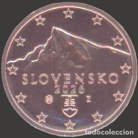 Euros: Slovakia 2 Cent 2026 Uncirculated UNC