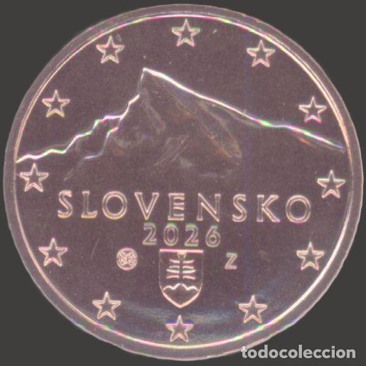 Euros: Slovakia 5 Cent 2026 Uncirculated UNC