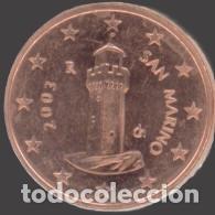 Euros: San Marino 1 cent 2003 Uncirculated UNC