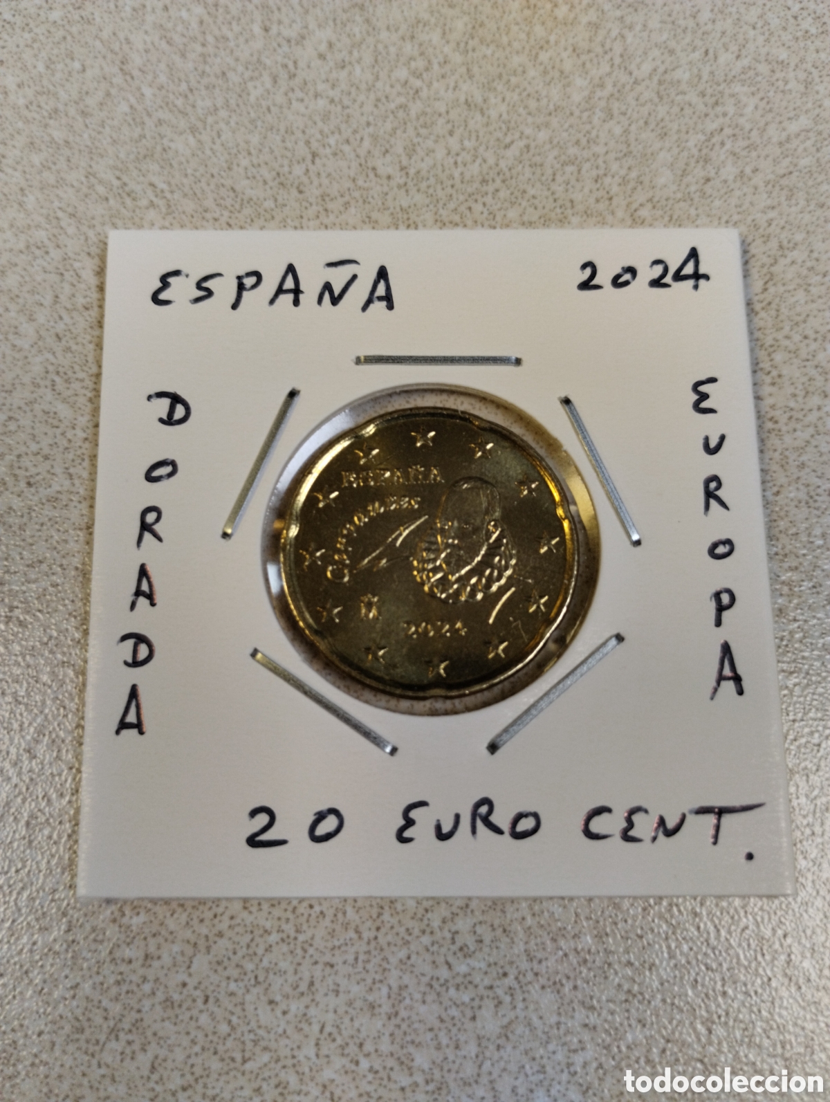Euros: Moneda 20 euro cent Espa&ntilde;a a&ntilde;o 2024 sin circular encartonada