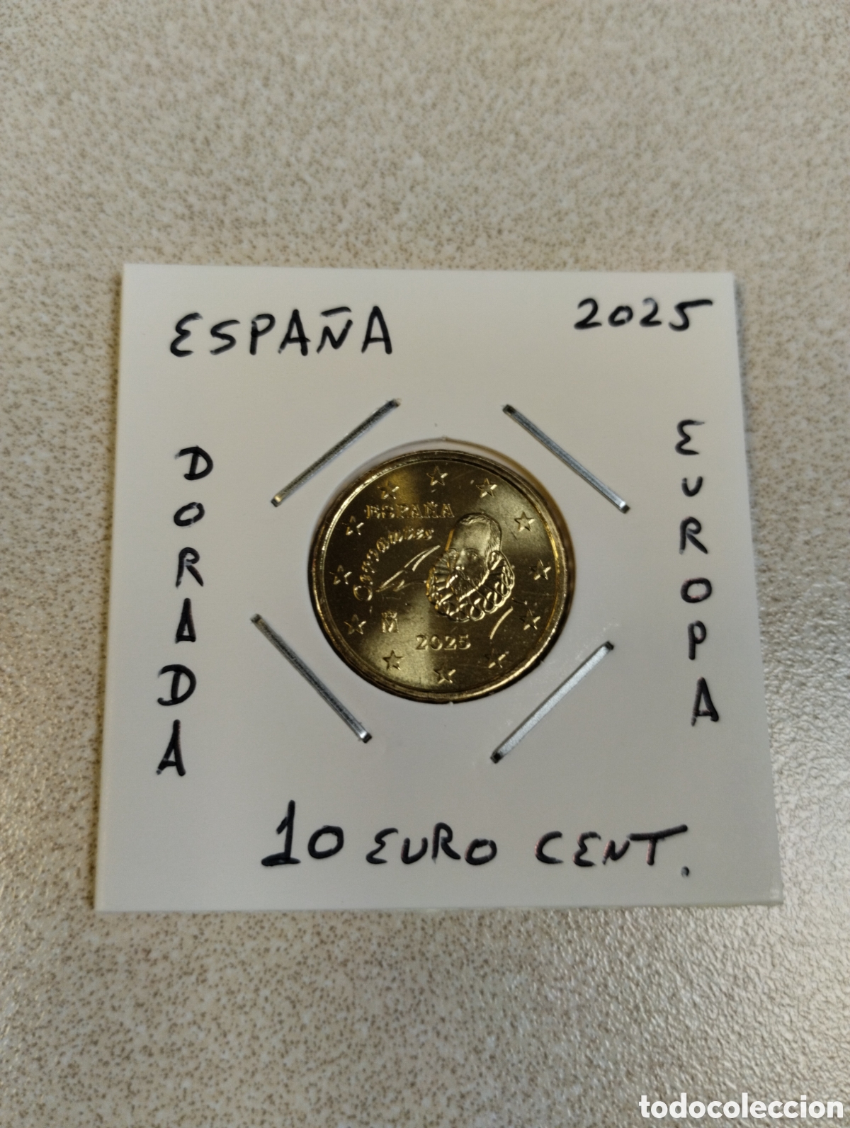 Euros: Moneda 10 euro cent Espa&ntilde;a a&ntilde;o 2025 sin circular encartonada