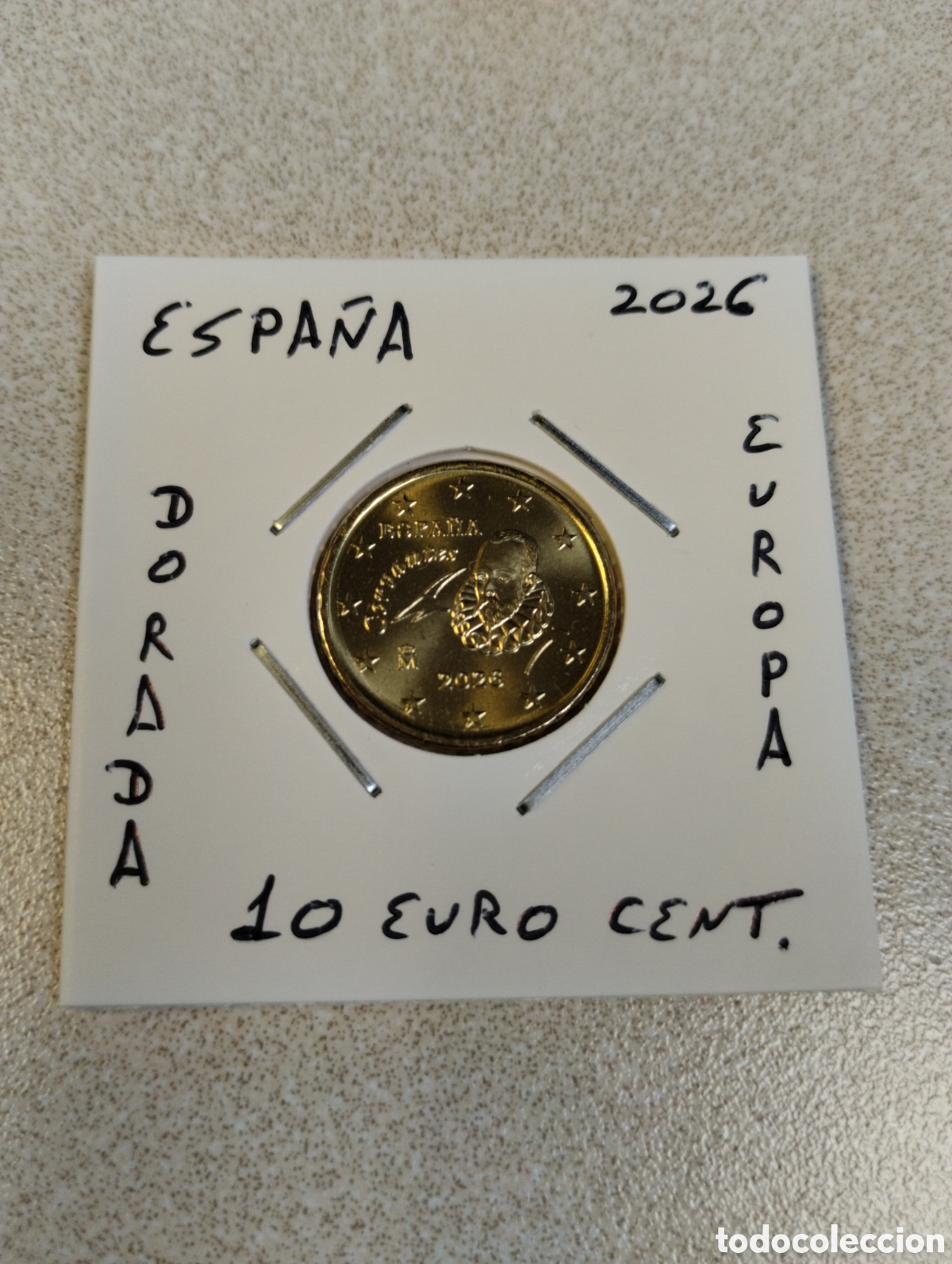 Euros: Moneda 10 euro cent Espa&ntilde;a a&ntilde;o 2026 sin circular encartonada