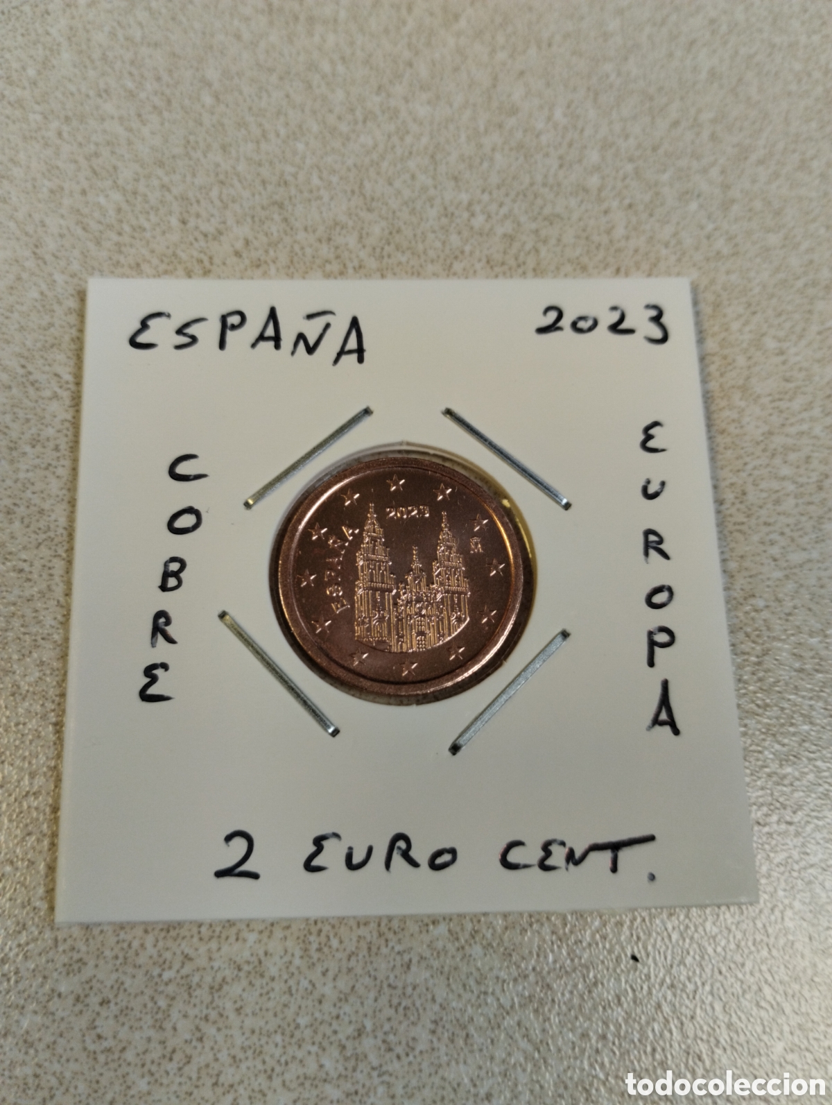 Euros: Moneda 2 euro cent Espa&ntilde;a a&ntilde;o 2023 sin circular encartonada
