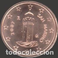 Euros: San Marino 1 cent 2007 Uncirculated UNC
