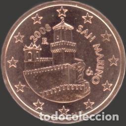 Euros: San Marino 5 cent 2008 Uncirculated UNC