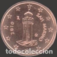 Euros: San Marino 1 cent 2010 Uncirculated UNC