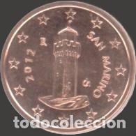 Euros: San Marino 1 cent 2012 Uncirculated UNC