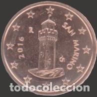 Euros: San Marino 1 cent 2016 Uncirculated UNC
