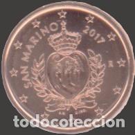 Euros: San Marino 1 cent 2017 Uncirculated UNC