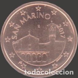 Euros: San Marino 5 cent 2017 Uncirculated UNC
