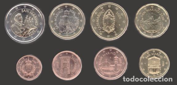 Euros: San Marino all 8 coins 2020 Uncirculated UNC