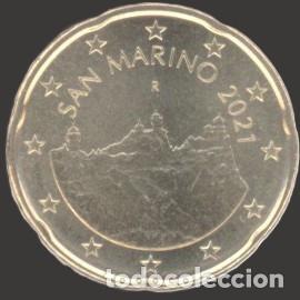 Euros: San Marino 20 cent 2021 Uncirculated UNC