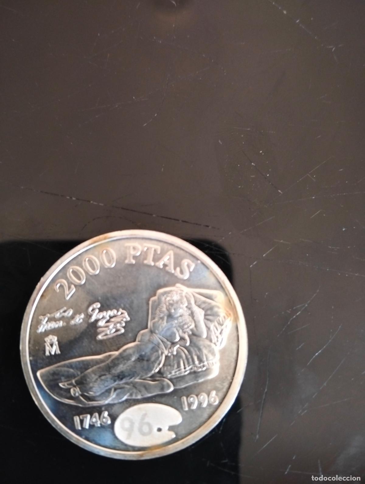 Euros: 2000 PESETAS GOYA, 1996, CON DEFECTO. TENGO MAS DE PLATA EN MI CATALOGO