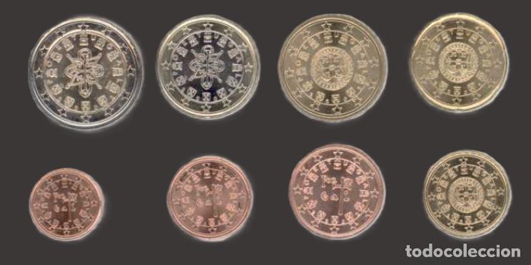 Euros: Portugal all 8 coins 2002 Uncirculated UNC