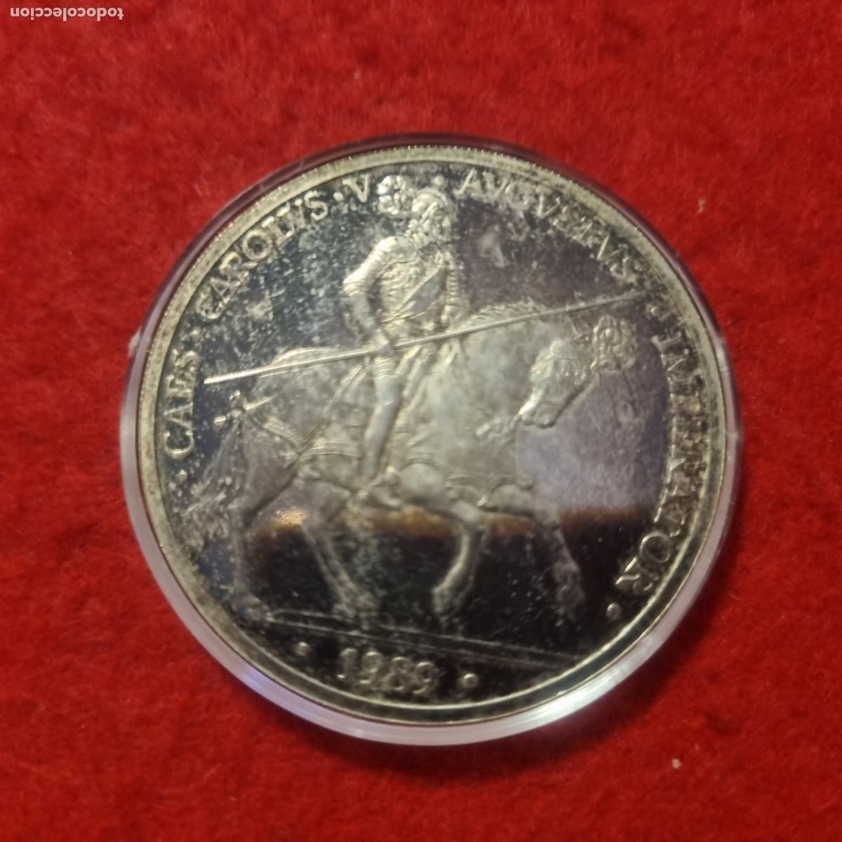 Euros: MONEDA 5 ECU 1989 PLATA 1 ONZA DE PLATA PURA PESA 33,62 GR ANVERSO PATINA ORIGINAL C10