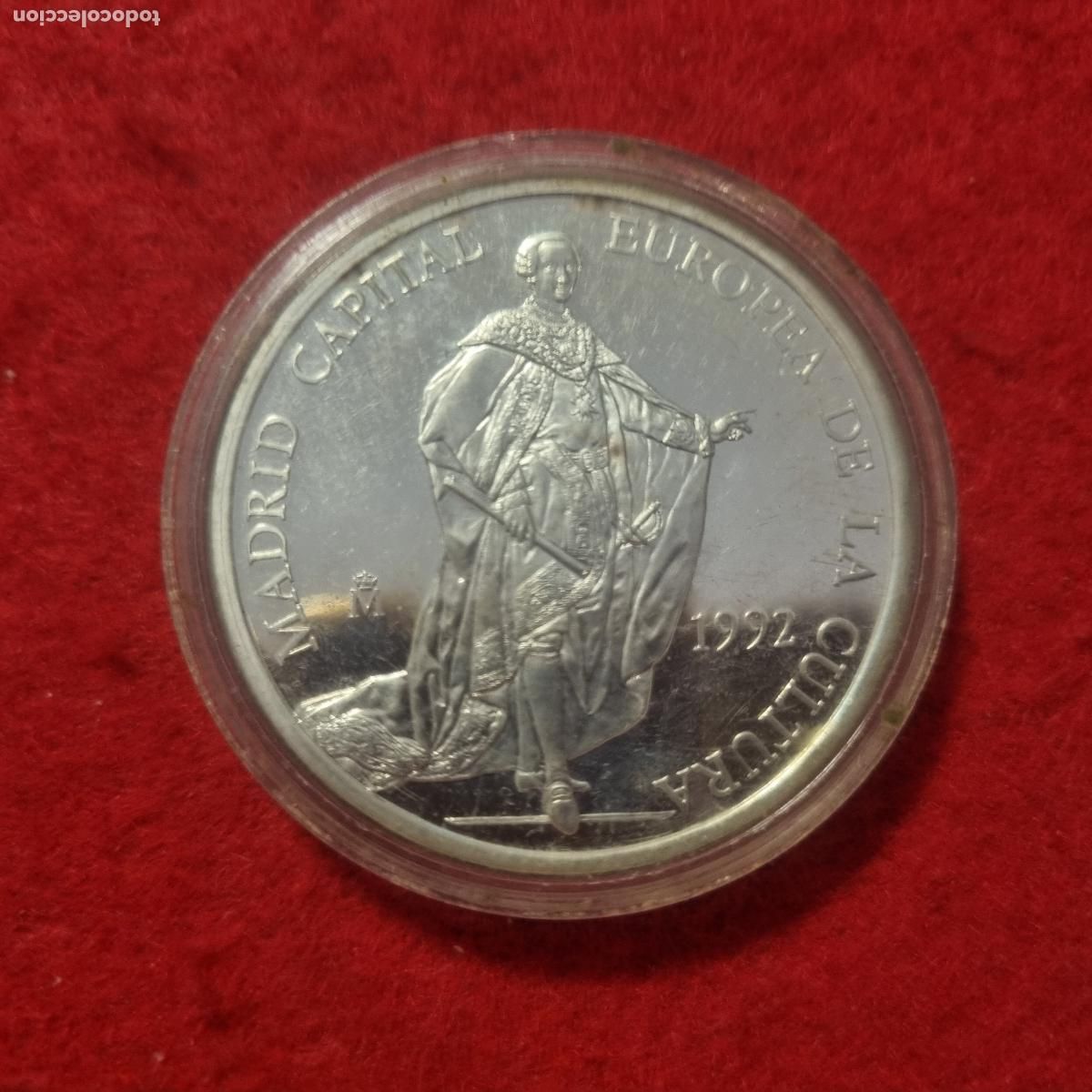 Euros: MONEDA 5 ECU 1991 PLATA 1 ONZA DE PLATA PURA PESA 33,62 GR de 0,925 mm ORIGINAL C10