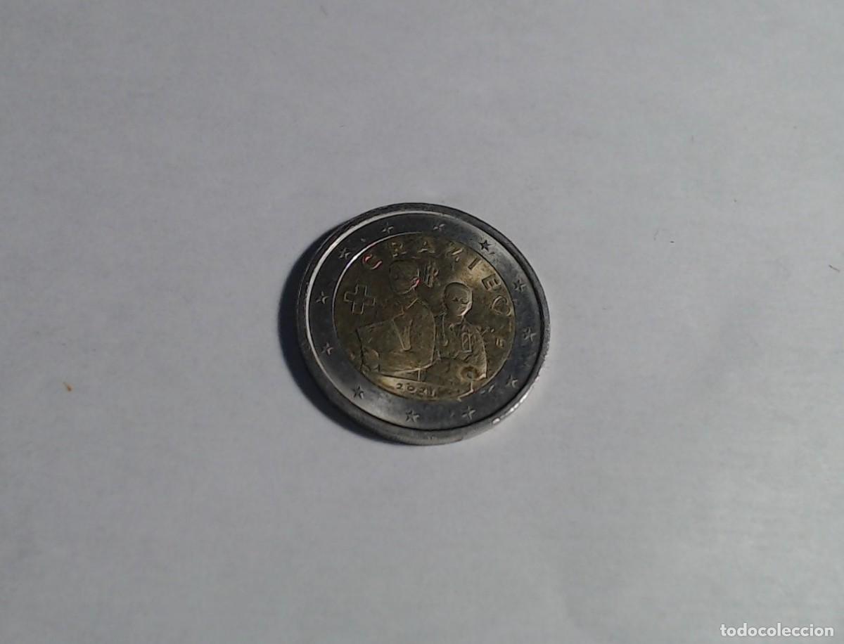 Euros: 2&euro; Italia 2021 conmemorativos Profesiones Sanitarias
