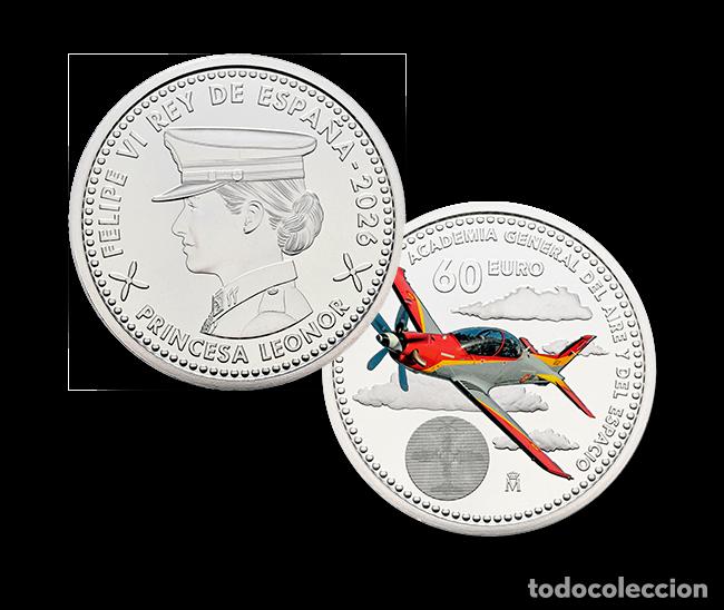 Euros: MONEDA DE PLATA DE 60&euro;CONMEMORATIVA ACADEMIA GENERAL DEL AIRE PRINCESA LEONOR 2026 (SC)
