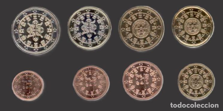 Euros: Portugal all 8 coins 2003 Uncirculated UNC