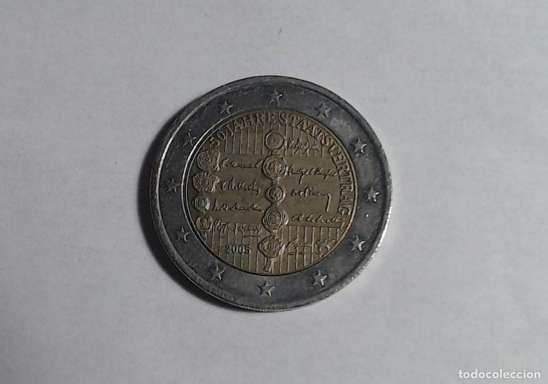 Euros: 2&euro; Austria 2005. 50 aniversario del tratado del estado