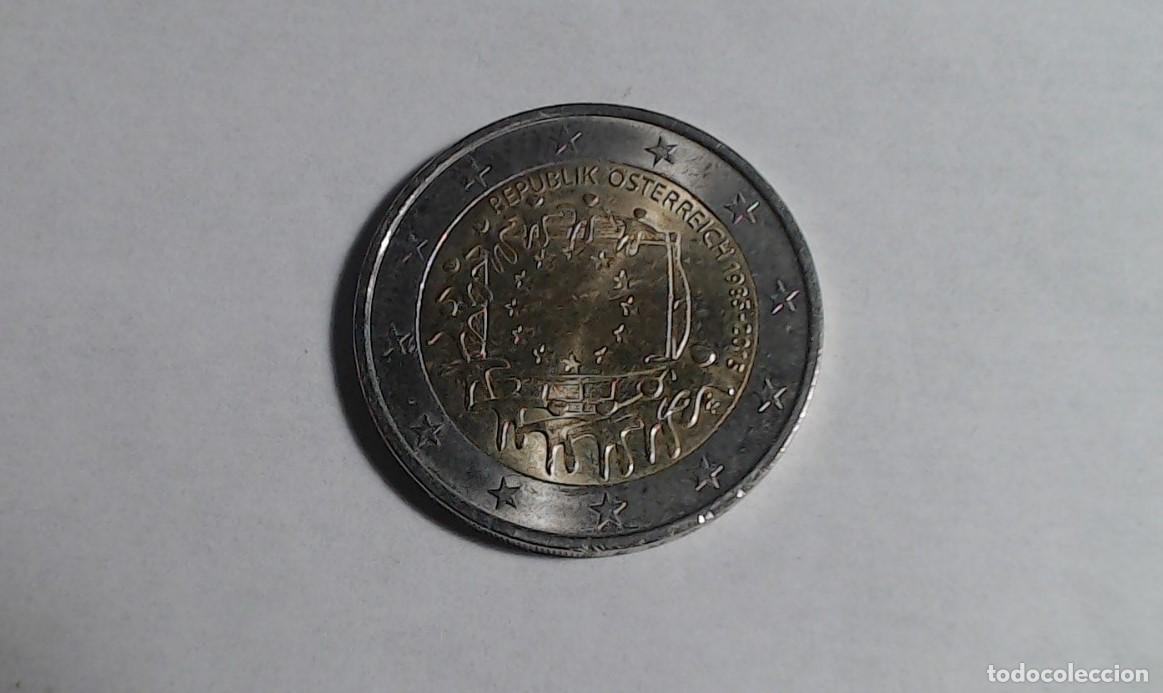 Euros: Moneda 2&euro; Austria 2015. Bandera - Foto 1