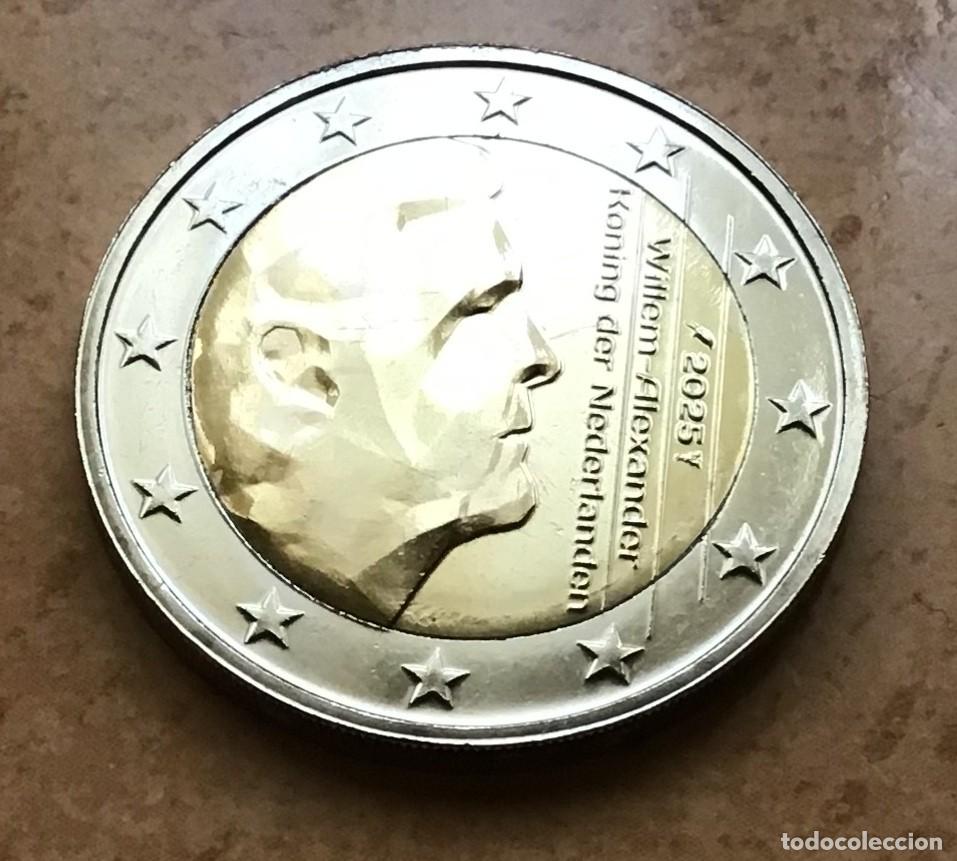 Euros: 2 euros de Holanda (Pa&iacute;ses Bajos). A&ntilde;o 2025