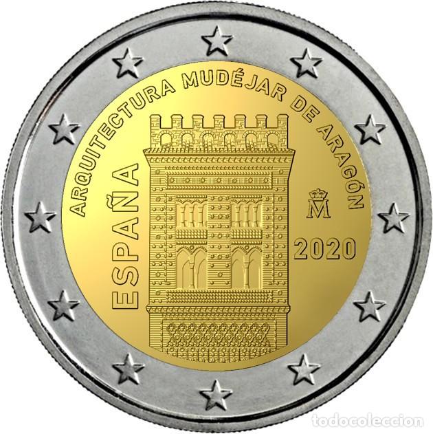 Euros: ESPA&Ntilde;A 2 EUROS 2020 - ARQT. MUDEJAR DE ARAGON -