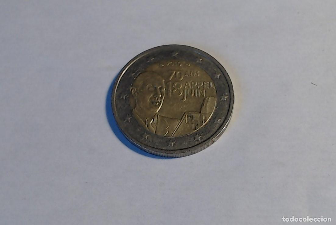 Euros: Moneda 2&euro; Francia 2010. Charles Degaulle