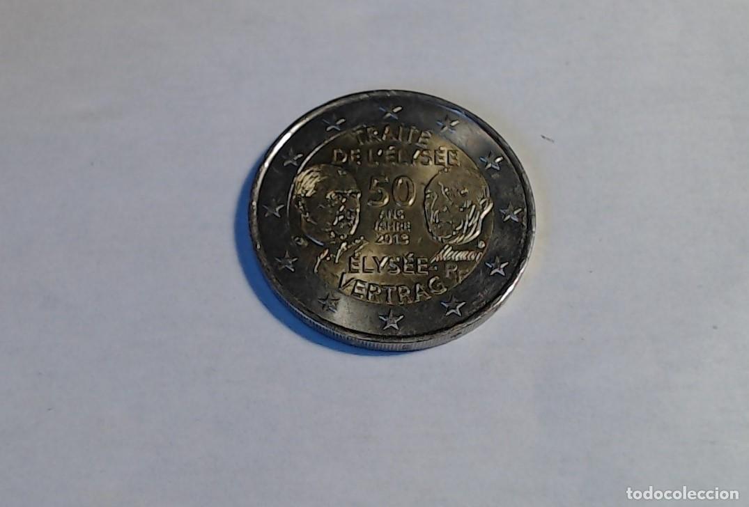 Euros: Moneda 2&euro; Francia 2013. Tratado del Eliseo