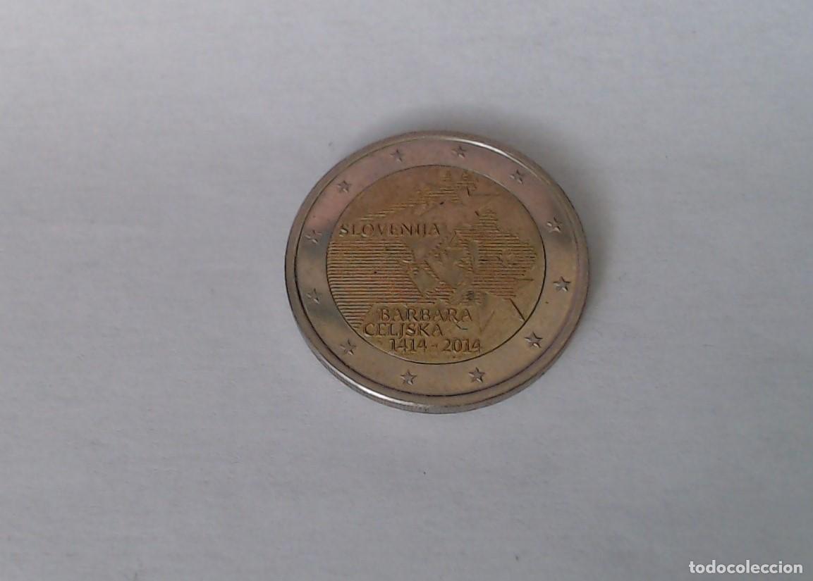 Euros: Moneda 2&euro; Eslovenia 2014. Barbara Celiska