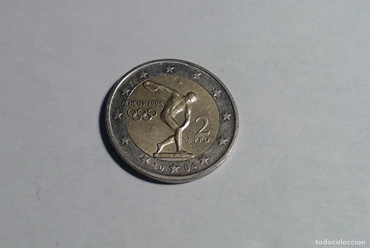Euros: Moneda 2&euro; Grecia 2004. Juegos Ol&iacute;mpicos