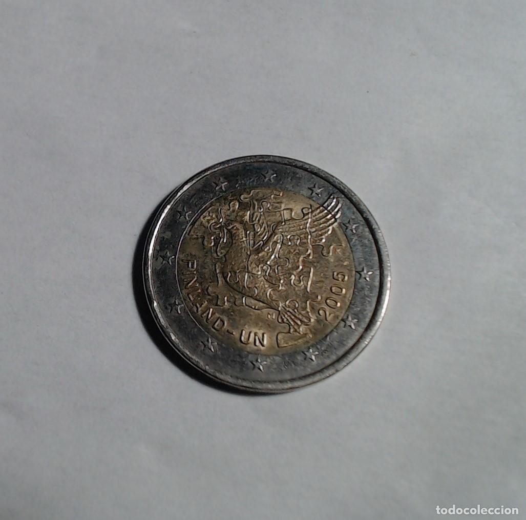 Euros: Moneda 2&euro; Finlandia 2005. Entrada en la ONU